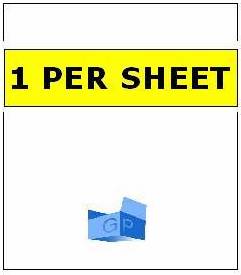 1 Per Sheet (200x289mm)